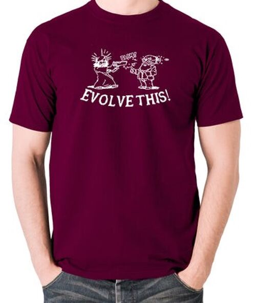 Paul Inspired T Shirt - Evolve This! burgundy