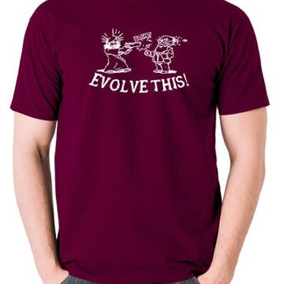 Paul Inspired T Shirt - Evolve This! burgundy