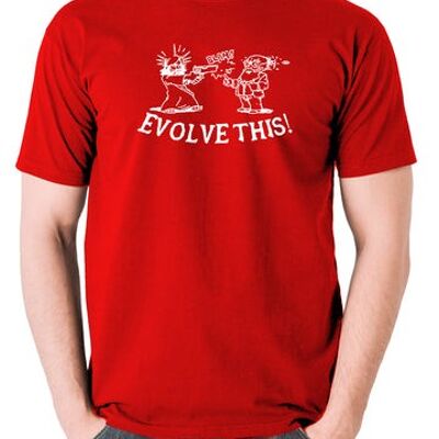 T-shirt inspiré de Paul - Faites évoluer ça ! rouge