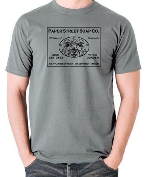 Fight Club Inspired T Shirt - Paper Street Soap Company grey