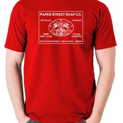 Camiseta inspirada en Fight Club - Paper Street Soap Company roja