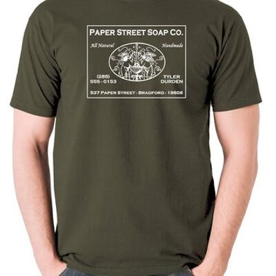Camiseta inspirada en Fight Club - Paper Street Soap Company verde oliva