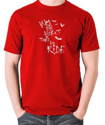 T-shirt inspiré de la peur et de la haine à Las Vegas - Achetez le billet Take The Ride rouge