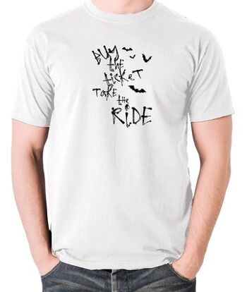 T-shirt inspiré de la peur et de la haine à Las Vegas - Achetez le billet Take The Ride blanc