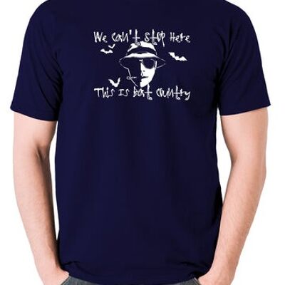 Camiseta inspirada en Miedo y asco en Las Vegas - No podemos parar aquí Esto es Bat Country azul marino