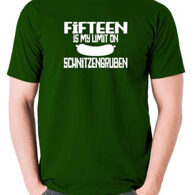 Camiseta inspirada en Blazing Saddles - Quince es mi límite en Schnitzengruben verde