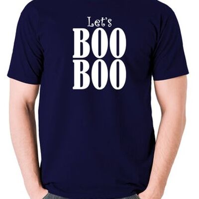Camiseta inspirada en el fin del mundo - Let's Boo Boo azul marino