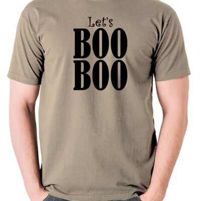 Camiseta inspirada en el fin del mundo - Let's Boo Boo caqui