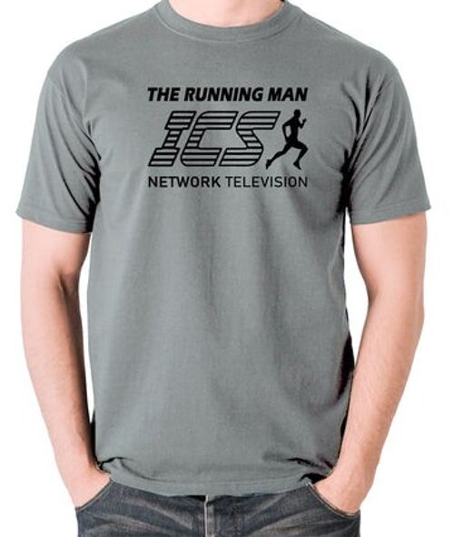 The Running Man Inspired T Shirt - ICS Network Television grey