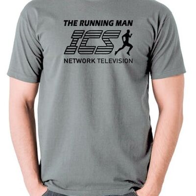 The Running Man Inspired T Shirt - ICS Network Television gris