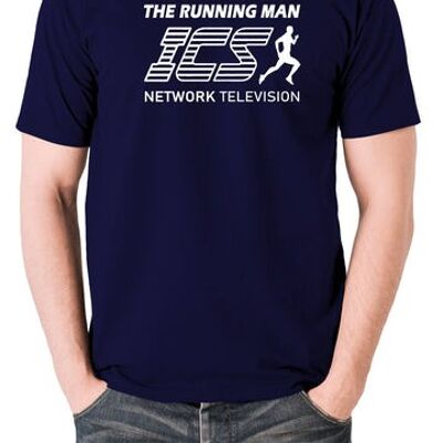 The Running Man Inspired T Shirt - ICS Network Television navy