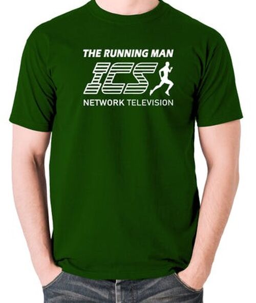 The Running Man Inspired T Shirt - ICS Network Television green