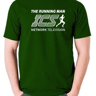 Maglietta ispirata all'uomo che corre - ICS Network Television verde