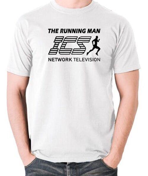The Running Man Inspired T Shirt - ICS Network Television white