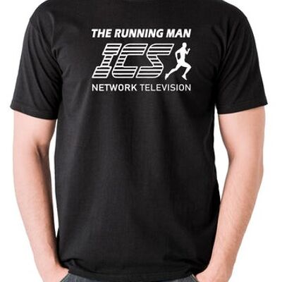 Maglietta ispirata all'uomo che corre - ICS Network Television nera