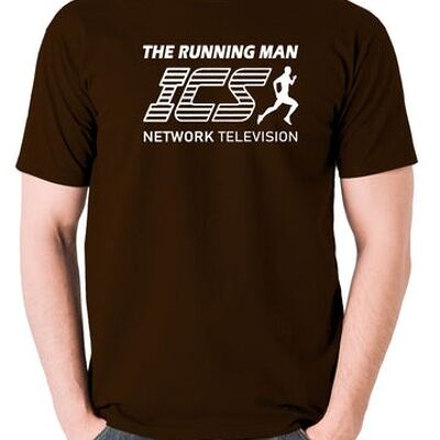 The Running Man Inspired T Shirt - ICS Network Television chocolat