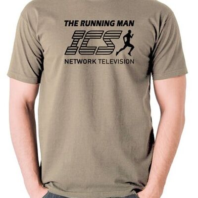 Maglietta ispirata all'uomo che corre - ICS Network Television color cachi