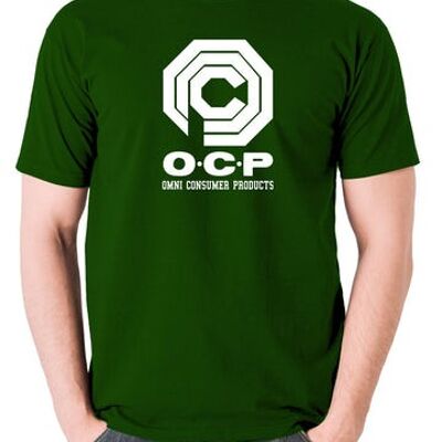T-shirt inspiré de Robocop - O.C.P Omni Consumer Products vert