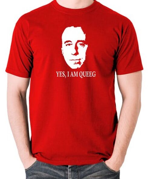 Red Dwarf Inspired T Shirt - Yes, I Am Queeg red