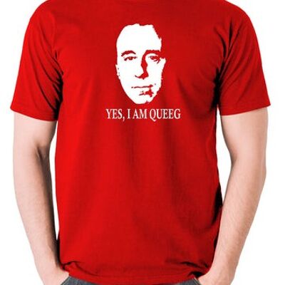 Red Dwarf Inspired T Shirt - Yes, I Am Queeg red