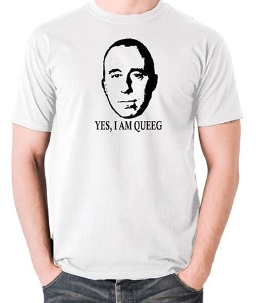 Red Dwarf Inspired T Shirt - Yes, I Am Queeg white