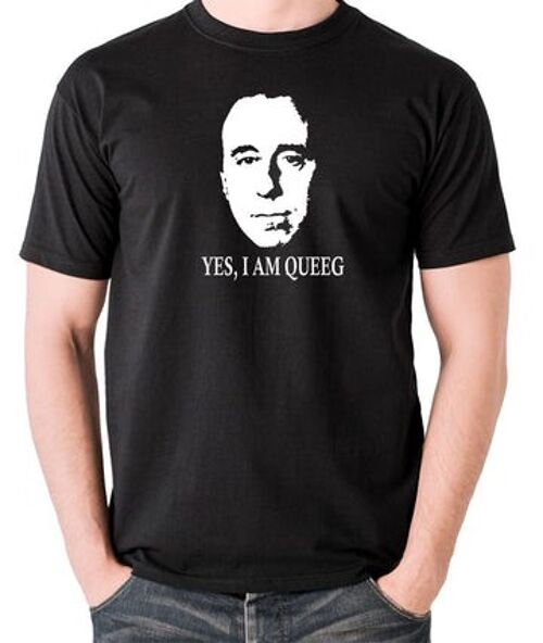 Red Dwarf Inspired T Shirt - Yes, I Am Queeg black