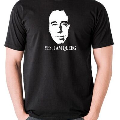Red Dwarf Inspired T Shirt - Yes, I Am Queeg black