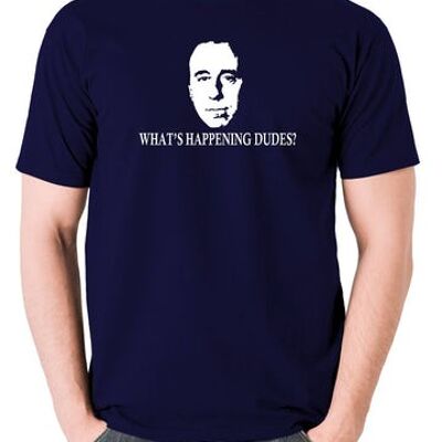 Red Dwarf Inspired T Shirt - What's Happening Dudes? navy