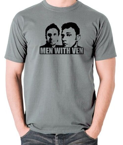 Peep Show Inspired T Shirt - Men With Ven grey