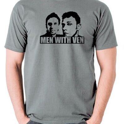 Peep Show inspiriertes T-Shirt - Männer mit Ven grau