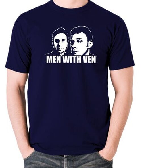 Peep Show Inspired T Shirt - Men With Ven navy
