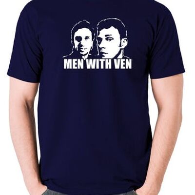 Maglietta ispirata a Peep Show - Uomo con Ven navy