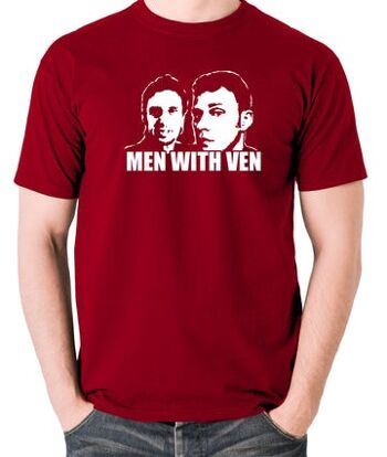 Peep Show Inspired T Shirt - Men With Ven rouge brique
