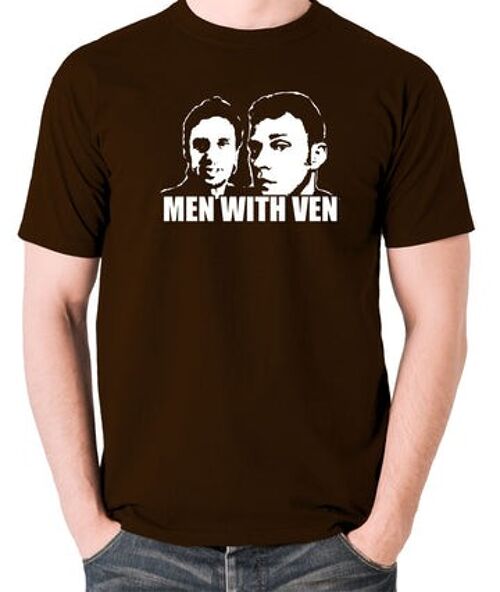 Peep Show Inspired T Shirt - Men With Ven chocolate