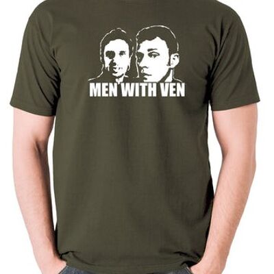 Peep Show Inspired T Shirt - Men With Ven olive