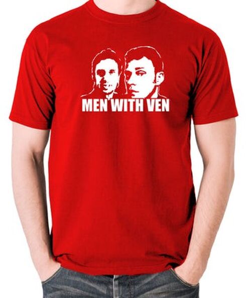 Peep Show Inspired T Shirt - Men With Ven red