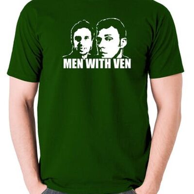 Camiseta inspirada en Peep Show - Hombres con Ven verde