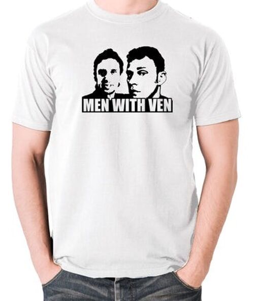 Peep Show Inspired T Shirt - Men With Ven white