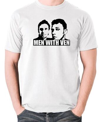 T-shirt inspiré du Peep Show - Hommes avec Ven blanc