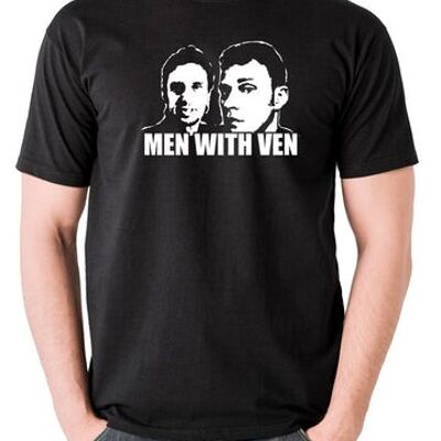 Camiseta inspirada en Peep Show - Hombres con Ven negro