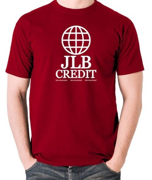 Peep Show Inspired T Shirt - JLB Credit International brick red
