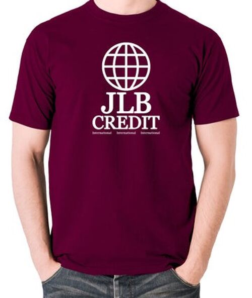 Peep Show Inspired T Shirt - JLB Credit International burgundy