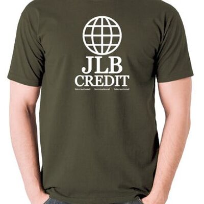 Camiseta inspirada en Peep Show - JLB Credit International verde oliva