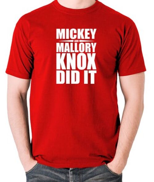 Natural Born Killers Inspired T Shirt - Mickey And Mallory Knox Did It red