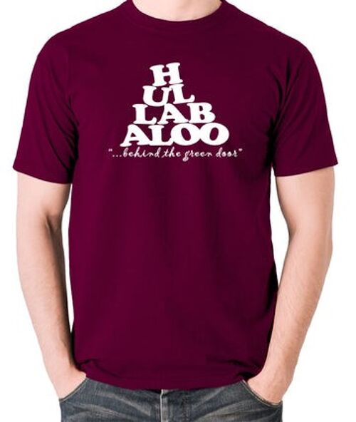 Once Upon A Time In Hollywood Inspired T Shirt - Hullabaloo burgundy