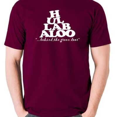 Once Upon A Time In Hollywood Inspired T Shirt - Hullabaloo burgundy