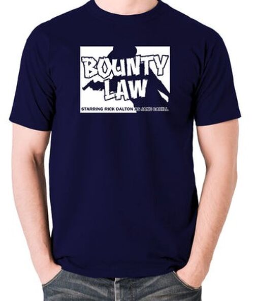 Once Upon A Time In Hollywood Inspired T Shirt - Bounty Law navy