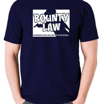 Camiseta inspirada en Érase una vez en Hollywood - Bounty Law azul marino
