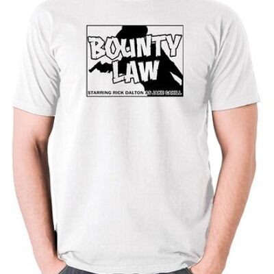 Maglietta ispirata a C'era una volta a Hollywood - Bounty Law bianca