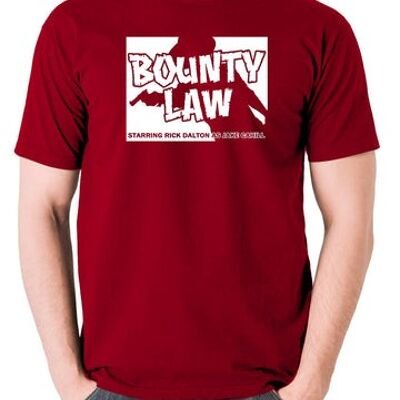 Once Upon A Time In Hollywood Inspired T Shirt - Bounty Law brick red